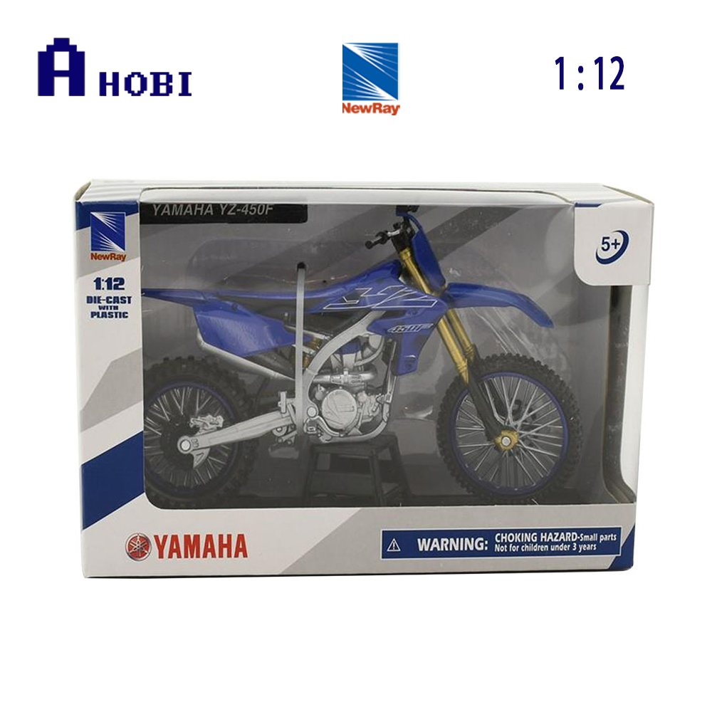 New Ray 1 12 Scale Yamaha YZ450F 2022 Dirt Bike Model Toy Blue