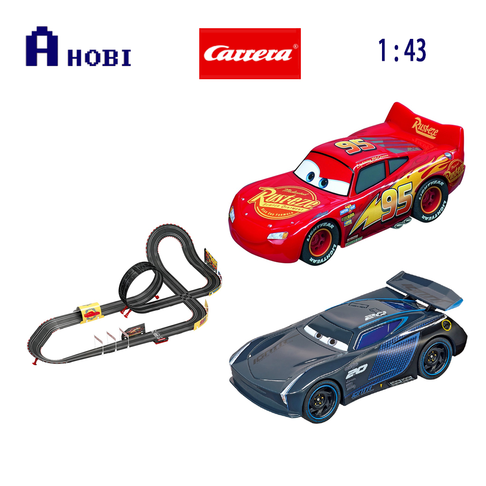 Carrera GO!!! 1:43 Disney Cars Let's Race! 6.2m Track Slot Car Set  High-Speed Action