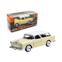 Motormax 1:24 Scale 1955 Chevy Bel Air Nomad Model Car | Diecast