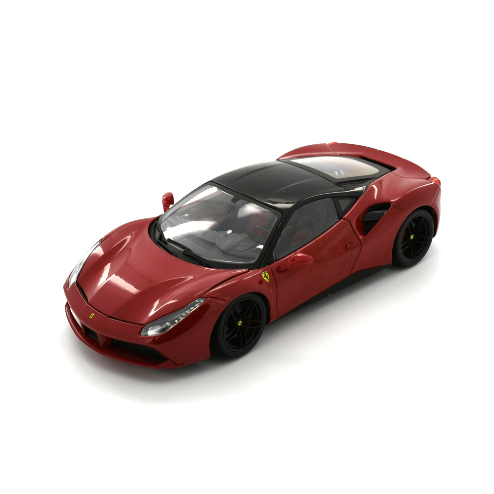 Bburago Ferrari 488 GTB 1:18 Diecast - Red Signature Series