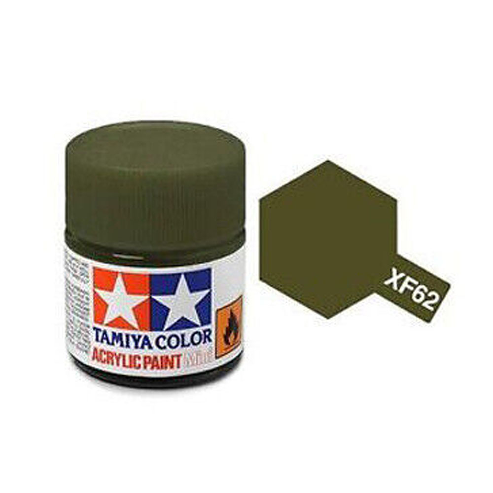 Tamiya Acrylic Paint Mini XF-62 Olive Drab 10ml